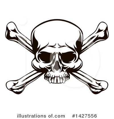 Royalty-Free (RF) Skull Clipart Illustration by AtStockIllustration - Stock Sample #1427556