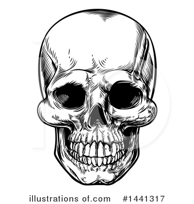 Royalty-Free (RF) Skull Clipart Illustration by AtStockIllustration - Stock Sample #1441317