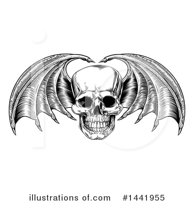 Royalty-Free (RF) Skull Clipart Illustration by AtStockIllustration - Stock Sample #1441955