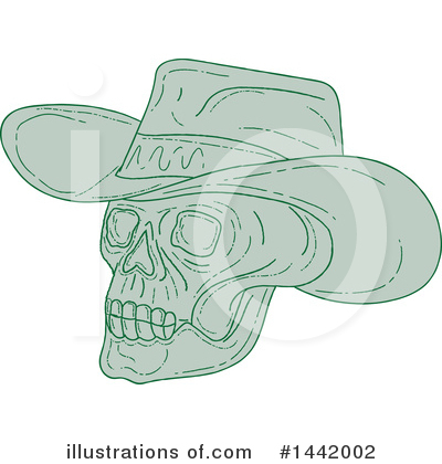 Royalty-Free (RF) Skull Clipart Illustration by patrimonio - Stock Sample #1442002