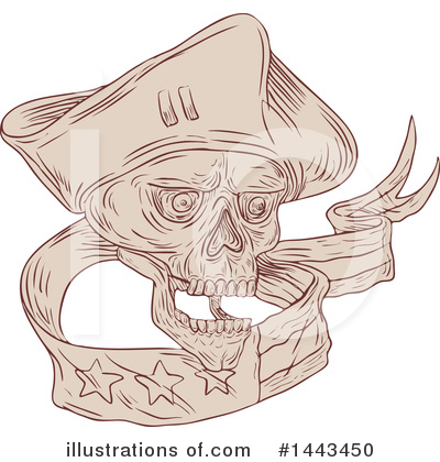 Royalty-Free (RF) Skull Clipart Illustration by patrimonio - Stock Sample #1443450