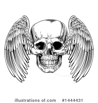 Royalty-Free (RF) Skull Clipart Illustration by AtStockIllustration - Stock Sample #1444431