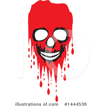 Bloody Skull Clipart #1444536 by ColorMagic