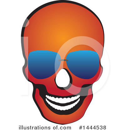 Royalty-Free (RF) Skull Clipart Illustration by ColorMagic - Stock Sample #1444538