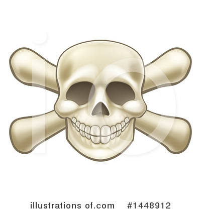 Royalty-Free (RF) Skull Clipart Illustration by AtStockIllustration - Stock Sample #1448912