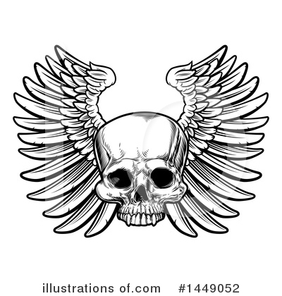 Royalty-Free (RF) Skull Clipart Illustration by AtStockIllustration - Stock Sample #1449052