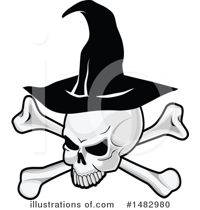 Royalty-Free (RF) Skull Clipart Illustration by Vector Tradition SM - Stock Sample #1482980