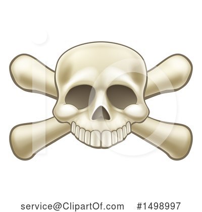 Royalty-Free (RF) Skull Clipart Illustration by AtStockIllustration - Stock Sample #1498997