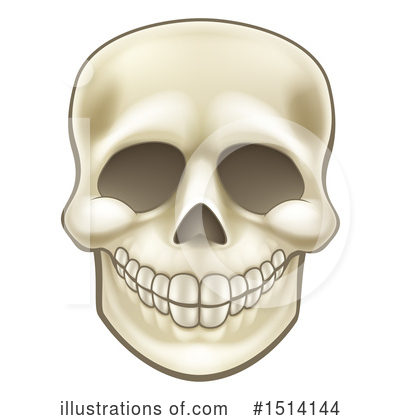 Royalty-Free (RF) Skull Clipart Illustration by AtStockIllustration - Stock Sample #1514144