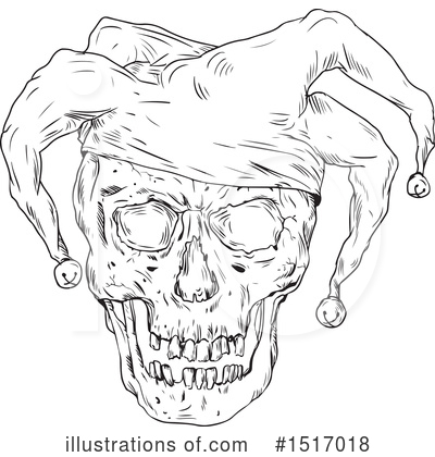 Royalty-Free (RF) Skull Clipart Illustration by patrimonio - Stock Sample #1517018