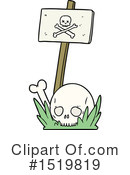 Skull Clipart #1519819 by lineartestpilot