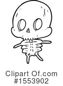 Skull Clipart #1553902 by lineartestpilot