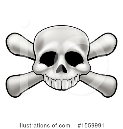 Royalty-Free (RF) Skull Clipart Illustration by AtStockIllustration - Stock Sample #1559991