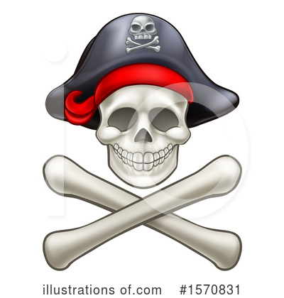 Royalty-Free (RF) Skull Clipart Illustration by AtStockIllustration - Stock Sample #1570831