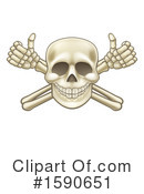 Skull Clipart #1590651 by AtStockIllustration