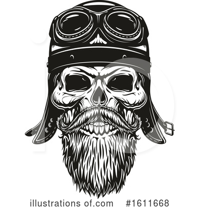 Royalty-Free (RF) Skull Clipart Illustration by Vector Tradition SM - Stock Sample #1611668