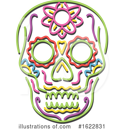 Royalty-Free (RF) Skull Clipart Illustration by patrimonio - Stock Sample #1622831
