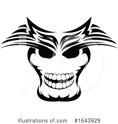 Royalty-Free (RF) Skull Clipart Illustration by Morphart Creations - Stock Sample #1643929