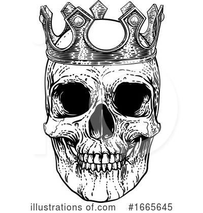 Royalty-Free (RF) Skull Clipart Illustration by AtStockIllustration - Stock Sample #1665645