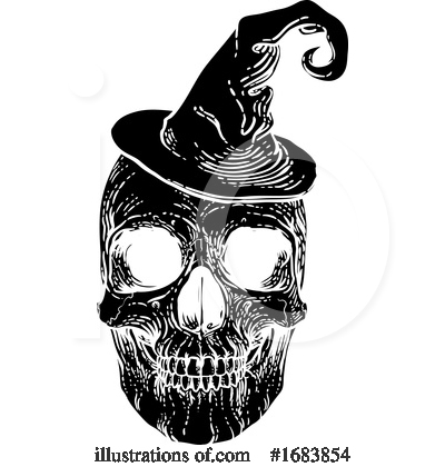 Royalty-Free (RF) Skull Clipart Illustration by AtStockIllustration - Stock Sample #1683854