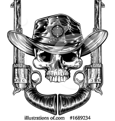 Royalty-Free (RF) Skull Clipart Illustration by AtStockIllustration - Stock Sample #1689234