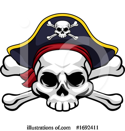 Royalty-Free (RF) Skull Clipart Illustration by AtStockIllustration - Stock Sample #1692411