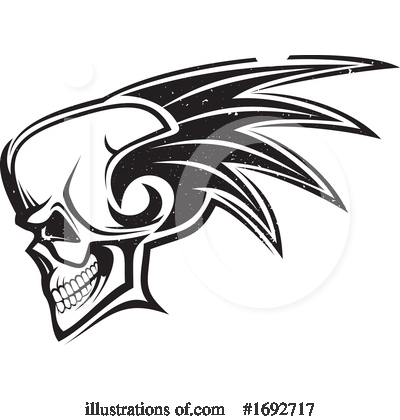 Royalty-Free (RF) Skull Clipart Illustration by Vector Tradition SM - Stock Sample #1692717