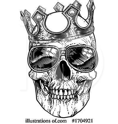 Royalty-Free (RF) Skull Clipart Illustration by AtStockIllustration - Stock Sample #1704921