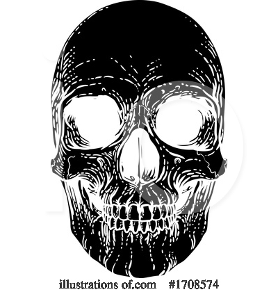 Royalty-Free (RF) Skull Clipart Illustration by AtStockIllustration - Stock Sample #1708574