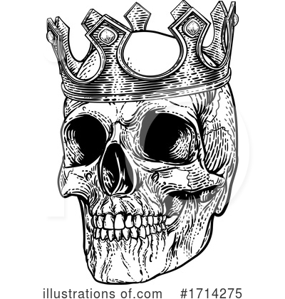 Royalty-Free (RF) Skull Clipart Illustration by AtStockIllustration - Stock Sample #1714275