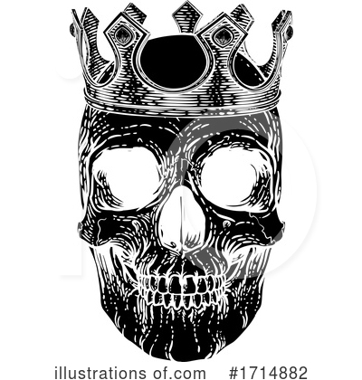 Royalty-Free (RF) Skull Clipart Illustration by AtStockIllustration - Stock Sample #1714882