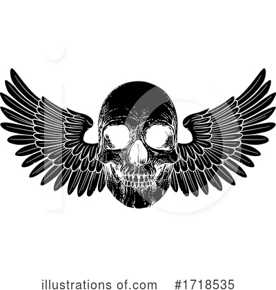 Royalty-Free (RF) Skull Clipart Illustration by AtStockIllustration - Stock Sample #1718535