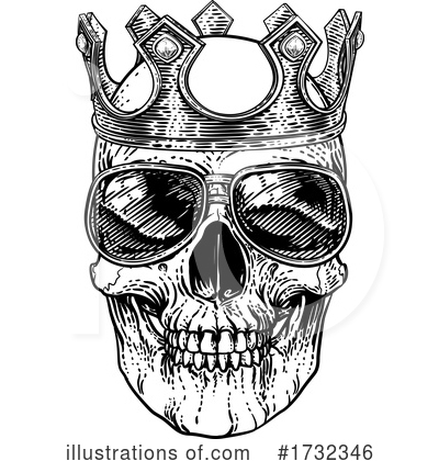 Royalty-Free (RF) Skull Clipart Illustration by AtStockIllustration - Stock Sample #1732346