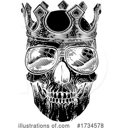 Royalty-Free (RF) Skull Clipart Illustration by AtStockIllustration - Stock Sample #1734578