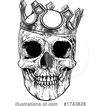 Royalty-Free (RF) Skull Clipart Illustration by AtStockIllustration - Stock Sample #1743826