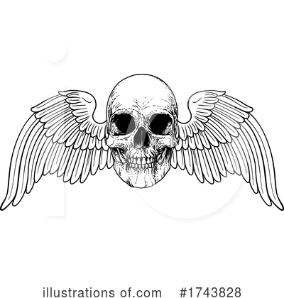 Royalty-Free (RF) Skull Clipart Illustration by AtStockIllustration - Stock Sample #1743828
