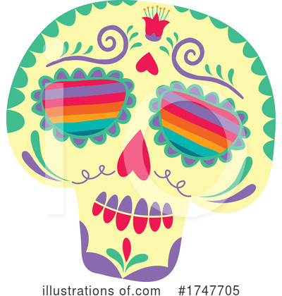 Royalty-Free (RF) Skull Clipart Illustration by Vector Tradition SM - Stock Sample #1747705