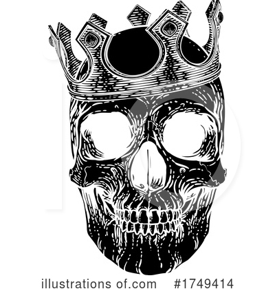 Royalty-Free (RF) Skull Clipart Illustration by AtStockIllustration - Stock Sample #1749414