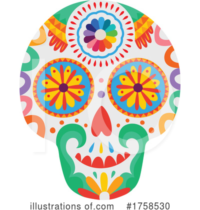 Royalty-Free (RF) Skull Clipart Illustration by Vector Tradition SM - Stock Sample #1758530