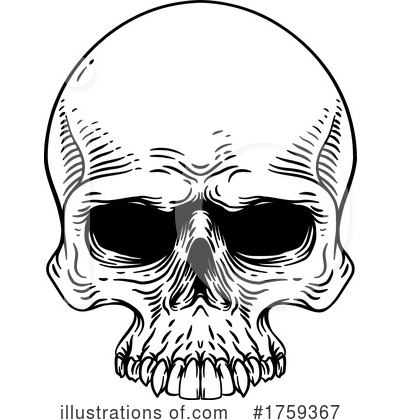 Royalty-Free (RF) Skull Clipart Illustration by AtStockIllustration - Stock Sample #1759367