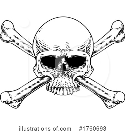 Royalty-Free (RF) Skull Clipart Illustration by AtStockIllustration - Stock Sample #1760693