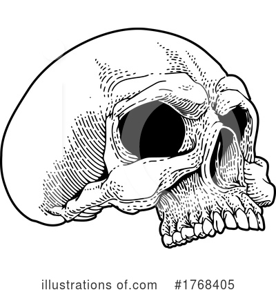 Royalty-Free (RF) Skull Clipart Illustration by AtStockIllustration - Stock Sample #1768405