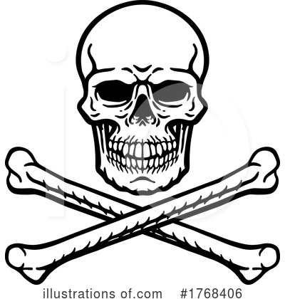 Skull And Crossbones Clipart #1768406 by AtStockIllustration