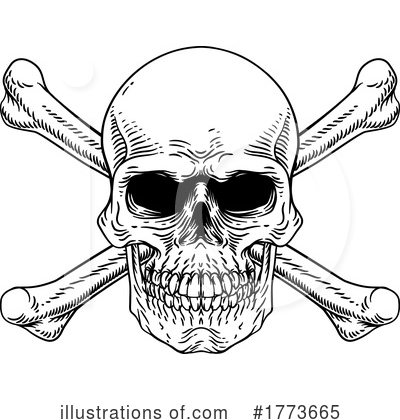 Royalty-Free (RF) Skull Clipart Illustration by AtStockIllustration - Stock Sample #1773665