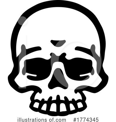 Royalty-Free (RF) Skull Clipart Illustration by AtStockIllustration - Stock Sample #1774345