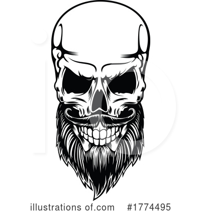 Royalty-Free (RF) Skull Clipart Illustration by Vector Tradition SM - Stock Sample #1774495