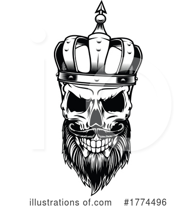 Royalty-Free (RF) Skull Clipart Illustration by Vector Tradition SM - Stock Sample #1774496