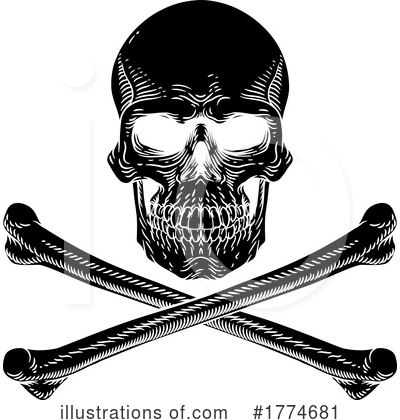 Royalty-Free (RF) Skull Clipart Illustration by AtStockIllustration - Stock Sample #1774681