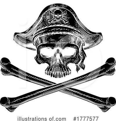 Royalty-Free (RF) Skull Clipart Illustration by AtStockIllustration - Stock Sample #1777577