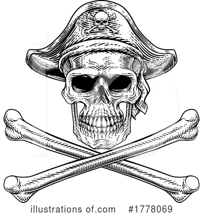 Royalty-Free (RF) Skull Clipart Illustration by AtStockIllustration - Stock Sample #1778069